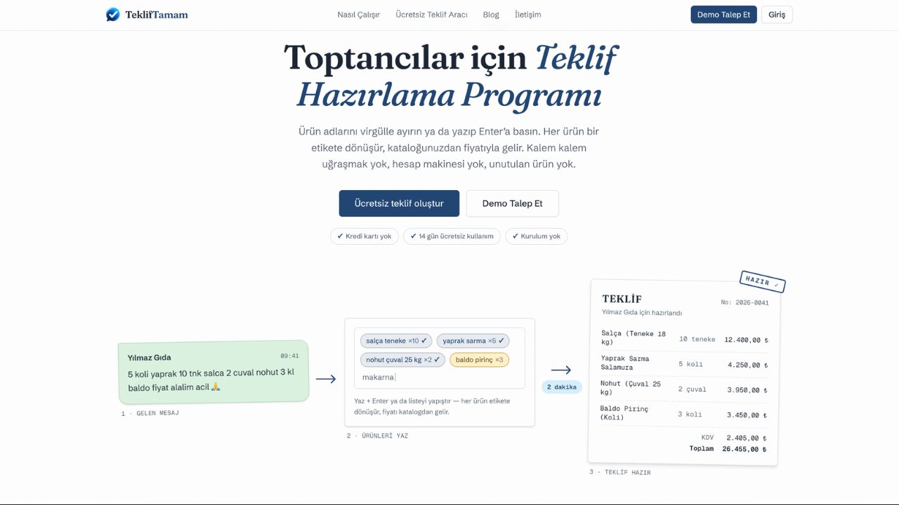 TeklifTamam preview